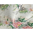 thumbnail image 3 of Ambesonne Nature Quilted Coverlet 2 Pcs, Watercolor Flowers Dots Art, Twin Size, Hunter Green and Dark Coral, 3 of 4