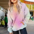 thumbnail image 7 of Mercatoo Girls Trendy Tie Dye Hoodies Teens Oversized 𝐇ooded Sweatshirts Cute Rainbow Long Sleeve Fall Winter School Hoodie, 7 of 7