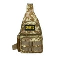 thumbnail image 1 of yeacher Sac de Poitrine d'Extérieur Kaki Camouflage avec Multiples Poches pour la Randonnée et le Voyage, 1 of 6