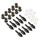 thumbnail image 4 of Kit de 10 tornillos para parabrisas, tuercas M5 s, juego universal Negro, 4 of 8