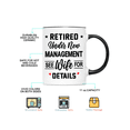 thumbnail image 3 of 1pc 11oz Fun Retirees Ceramic Insulated Coffee Mug - Keep Drinks Hot/Cold, Reusable, Multipurpose, Funny Quote - Perfect Birthday, Holiday, Christmas, New Year Gift For Women And Men, 3 of 11