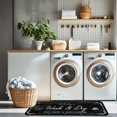 thumbnail image 3 of Laundry Room Rug Runner, 20"x59" Non Slip Laundry Rugs, Black Farmhouse Washable Floor Laundry Mats for Laundry Room, Mudroom, Kitchen, Washroom, Bathroom, Hallway Area Rugs Decor, 3 of 7