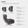 thumbnail image 6 of Nouhaus Heated Classic Massage Chair Full Body and Spot Massaging Recliner with Ottoman, Bluetooth Speaker, in-Chair Charger Dark Caramel, 6 of 6