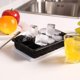 thumbnail image 4 of Bandeja de hielo de silicona de 3 piezas, negra, con tapa, 4 of 6