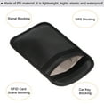 thumbnail image 4 of Unique Bargains Faraday Bag, 2Pcs RFID Signal Blocking Pouch 9 Inch PU Wallet Anti-Radiation Anti-Tracking Anti-Spying, Black, 4 of 5