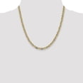 thumbnail image 5 of Solid Gold 14K 4.9mm Tri-color Pav Valentino with Lobster Lock Chain - 20", 5 of 8