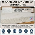 thumbnail image 3 of Foamma 7" x 36" x 72" High Density Gel Memory Foam RV Bunk Mattress Replacement Topper for Camper Truck & Travel Trailer - Organic Cotton Cover, Firm Support, CertiPUR-US Certified, Made in USA, 3 of 7