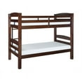 thumbnail image 4 of Linon Levi Twin over Twin Wood Bunk Bed, 80.47"L x 41.89"W x 67.48"H, Espresso, 4 of 14