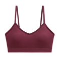 thumbnail image 4 of wcjm Red Large Size Gathered Non Ring Women's Underwear Thin Of Threaded Sports Yoga Anti Bra Comfortable Bottoming Beauty Tank Tops, 4 of 4
