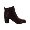 thumbnail image 2 of Naturalizer Womens Laura Leather Block Heel Ankle Boots, 2 of 3