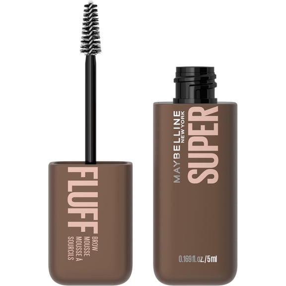 Mousse para cejas Maybelline Superfluff, voluminizador, marrón medio