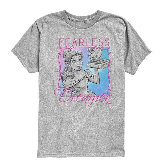 Disney - Belle Fearless Dreamer - Youth Boys Short Sleeve Graphic T-Shirt