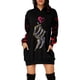 thumbnail image 1 of Primavera informal para mujer y otoño con bolsillo Estampado de Halloween Manga larga Vestido suelto con capucha para mujer Pompotops hdfakjf3646, 1 of 5