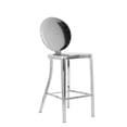 thumbnail image 1 of Heavenly Collection Silver Armless Metal Counter Stool, 1 of 1
