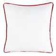 thumbnail image 3 of SAFAVIEH Neve Santa Claus Merry Christmas 18" x 18" Holiday Pillow, Champagne/Red, 3 of 4