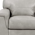 thumbnail image 5 of 43" Gray and Brown Genuine Leather Arm Chair, 5 of 5
