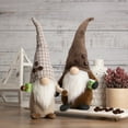 thumbnail image 2 of Northlight 14.5" Brown Coffee Bean Gnome with Coffee Cup, 2 of 5