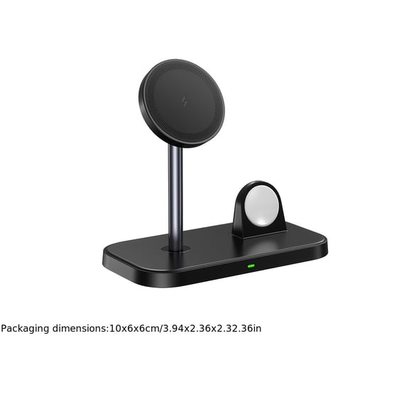 Portable 2 In 1 Wireless Fast Charging Station For IPhone 16/15/14/13/12 Series, Airpods Pro, Fast Wireless Charger Dock For IWatch 10/9/8/7/Ultra/SE