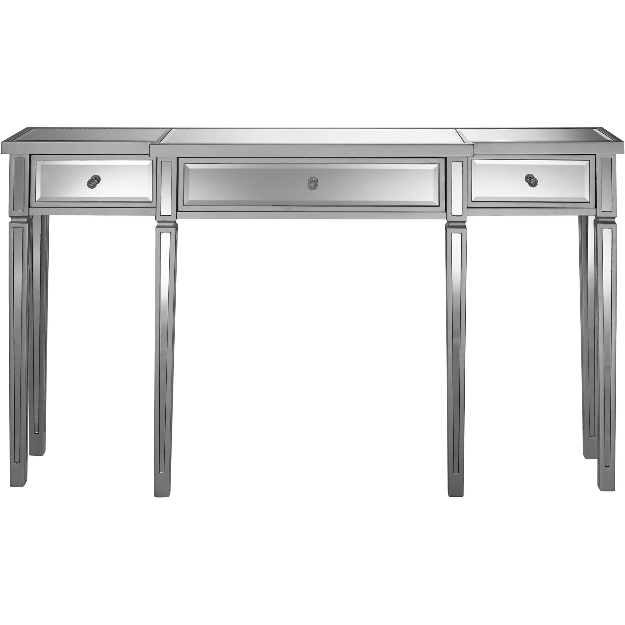 Home Meridan Mirrored Console Table With Drawers