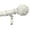 White, variant on OLV Adjustable Single Curtain Rod 1" for Windows Heavy Duty 30-60” with Netted Texture Finials,Antique Bronze
