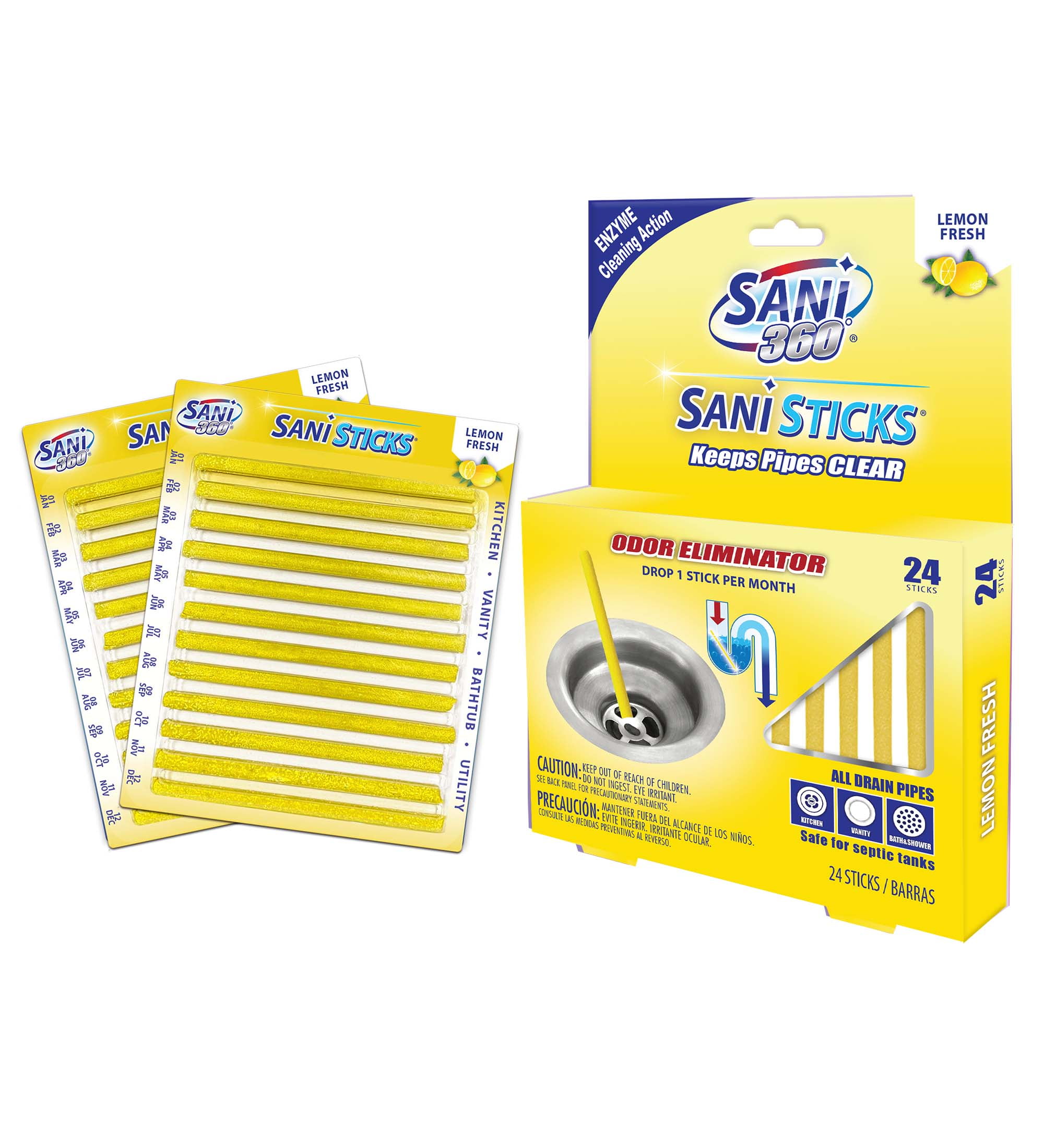 Sani Sticks™ Unscented Drain Deodorizers - Blue, 24 pk - Kroger