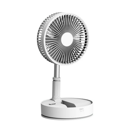 

Folding Floor Desk Fan | Stand Fan With Remote Control | Adjustable Height 4 Speeds Adjustable With 7200 MAh Rechargeable Battery For Office Home Outdoor Camping