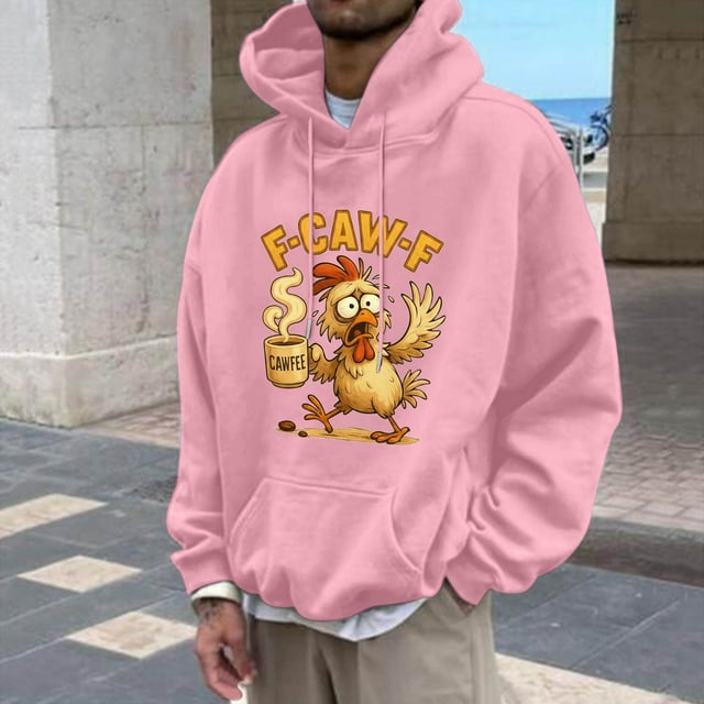 WILLBEST Sudadera con Capucha y Estampado Gráfico Divertido, Informal, De Mezcla Suave, Cómoda, para Uso Diario XXXXGrande