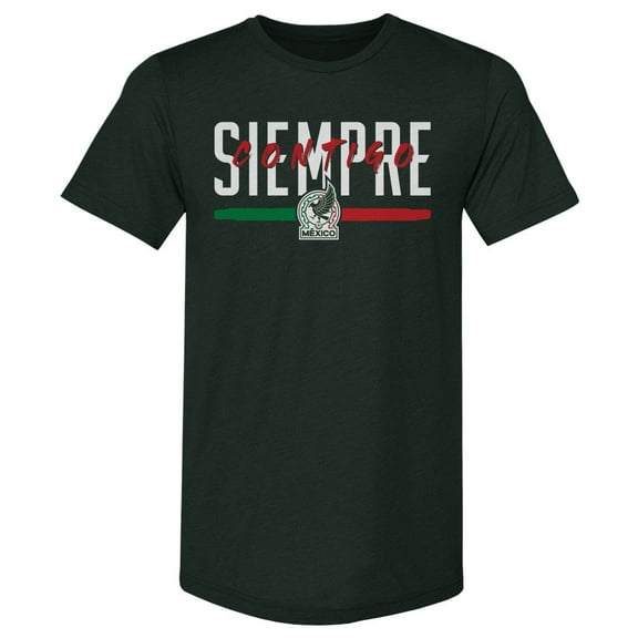 Men's 500 Level Dark Green Mexico National Team Siempre Contigo Premium Tri-Blend T-Shirt