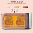 Elite Gourmet ECT3100 New Stainless Steel 4 Slice Long Slot Toaster