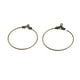 thumbnail image 2 of 40 Udades de Bronce Oído de Ambre 25mm Diámetro Pendiente de Aros Pendientes Huggie Hoop Pendientes para Joyería de Soledad Aretes de aro huggie, 2 of 9