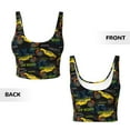 thumbnail image 5 of Xecao Monster Truck1 for Sports Bra with Removable Pads, Crop Tank Top Design, Women's Longline Sports Bra - Non-Wired -, 5 of 9