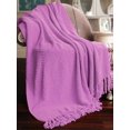 thumbnail image 1 of HOME SOFT THINGS COBIJA TEJIDA REVERSIBLE MANTA LIGERA SÚPER SUAVE Y ACOGEDORA - VIOLETA - 127X152.4CM, 1 of 5
