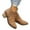 Brown, variant on POROPL Ankle Boots for Women Low Heel Chunky Suede Retro Denim Shoes,Boots for Women Size 5.5