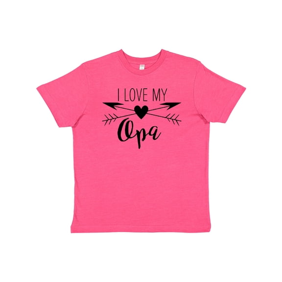 Inktastic I Love my Opa heart and arrows Youth T-Shirt
