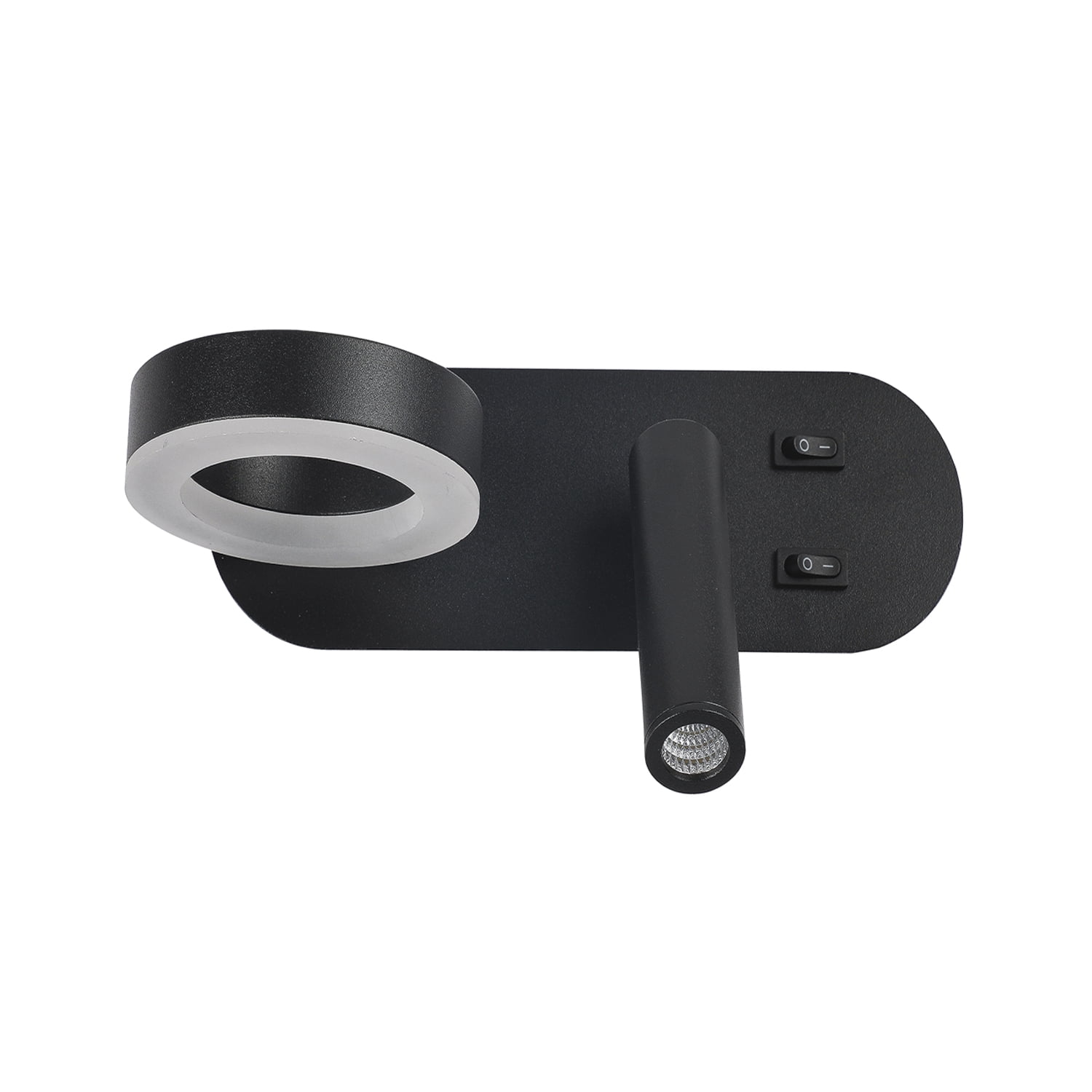 Apliqué Cabecera Lámpara Led Pared Interior Negro 6W-3W