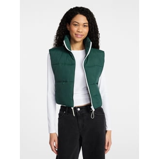 No Boundaries Puffer Vest, Lightweight, Women's XXS-XXL - Walmart.com