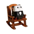 thumbnail image 4 of Lipstore Rocking Chair Animal Figurine Cute Statue Cartoon Wood Desktop Ornament for Desk Panda, 4 of 8