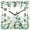 Sage Green, variant on Beige Boho Wooden Wall Clock Silent Non Ticking, Vintage Ethnic Floral Abstract Geometric Square Wall Clocks Battery Operated, Decor Clock for Home Office, Living Room, Kitchen, 12 Inch