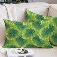 thumbnail image 2 of Tropical Palm Tree Throw Pillow Cover 24 x 36 Inch Decorative Pillow Cover Green Leaves Summer Coastal Plants Lumbar Pillowcase Seasonal Rectangle Cushion Case for Couch Sofa Bed Living Room, 2 of 9