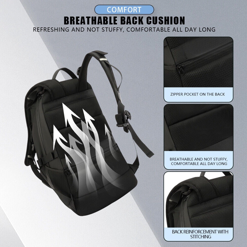 Motorcycle Helmet Backpack Large Capacity Waterproof Helmet Holder Storage Bag with Reflective Stripe for Men