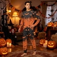 thumbnail image 2 of Halloween Family Pajamas Set Long Sleeve Crew Neck, Soft Matching Halloween Pajamas with Bat Pumpkin Print, Spooky Family Halloween Pajama Set Sleepwear, 2 of 4