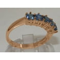 thumbnail image 4 of LBG British Made 18k Rose Gold Genuine Sapphire Womens Eternity Ring - 33 size options - Size 6.25, 4 of 8