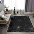 thumbnail image 4 of DouZhe Horror Spider Web Cobweb Pattern Area Rugs Non-Slip Machine Washable Floor Mat, Style Carpet Doormat, 63x48 inches, 4 of 6