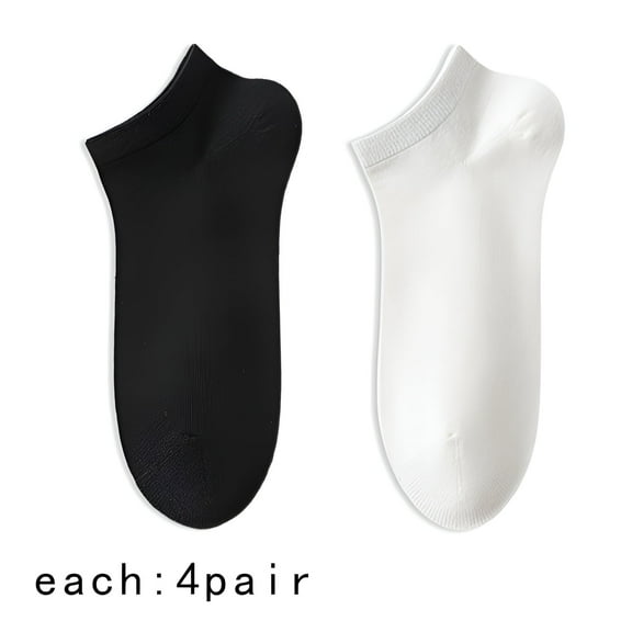 TELOLY 8Pcs Ankle Socks for Women,Fresh and Dry Fit No Show Socks Womens,Comfortable Cotton Blend Womens Ankle Socks,Multicolor