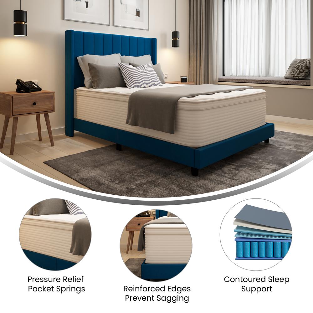 Flash Furniture Vista Commercial Foam & Polyester Fabric Full Mattress in White