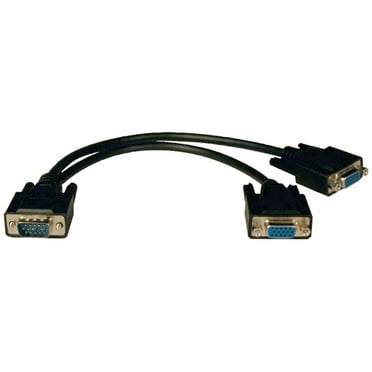 Tripp Lite® P516-001-hr Vga Monitor Y-splitter Cable, 1ft (for 1600 X 1200 High-resolution Monitors)