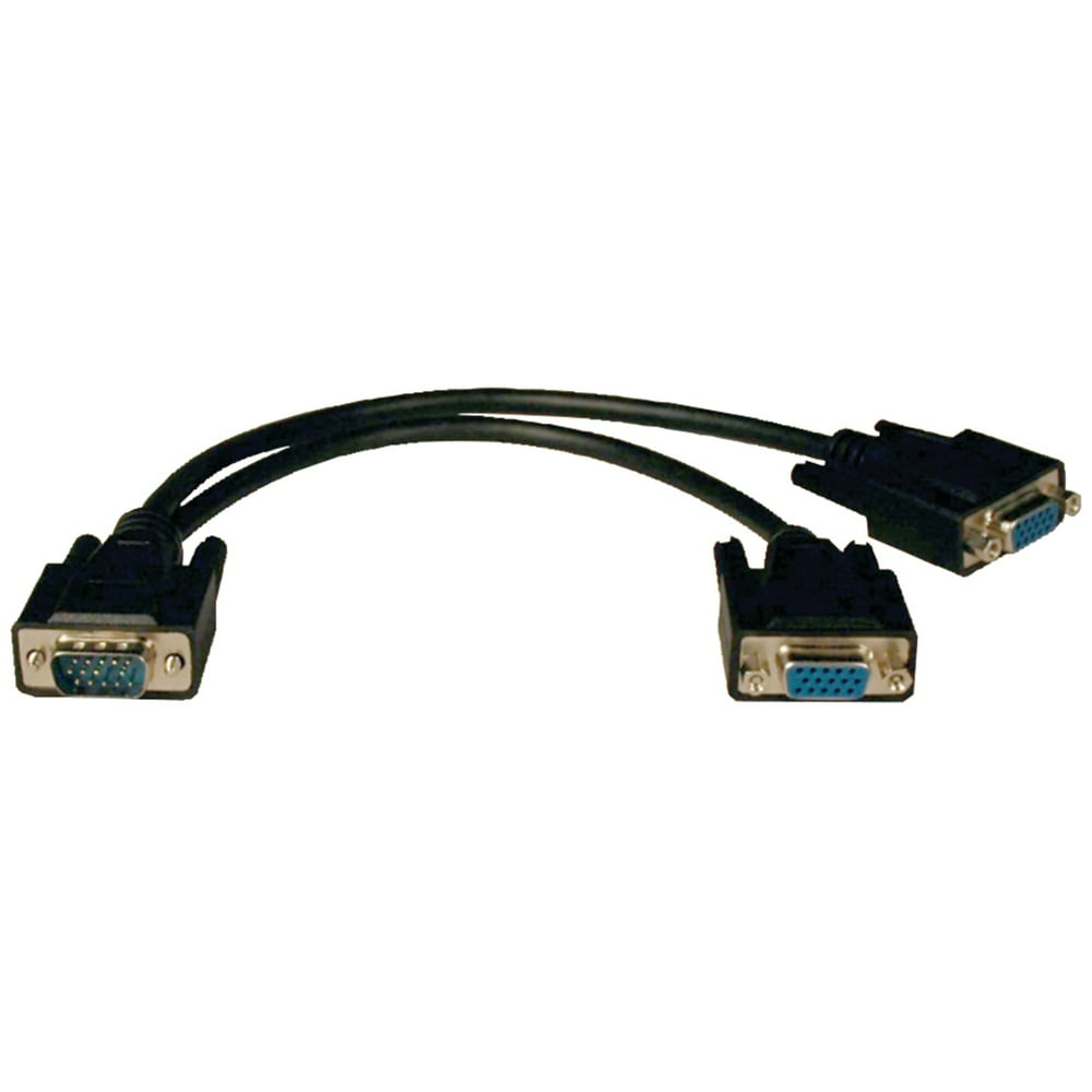 Tripp Lite P516001HR VGA Monitor YSplitter Cable, 1ft (for 1600 x 1200 highresolution