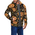 thumbnail image 3 of Zip Up Hoodies for Men - halloween pumpkins design Long Sleeve Comfrt Men'S Fashion Hoodies & Sweatshirts, Jackets for Men Hoodies Pullover Clothing Clothes with Pouch, 3 of 5