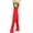Red, variant on Christmas Knee High Socks for Women Bulk, Elf Gifts, Long Xmas Colorful Cotton Holiday Socks for Adults Hot Pink