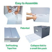ReusePac 18x14x12in Reusable Foldable Boxes 4 Pack off White